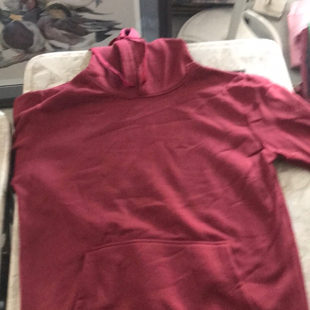 Burgundy hoodie